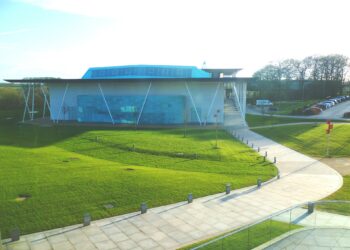 The Football Centre building at St George's Park, home of the England national football teams
