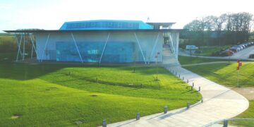 The Football Centre building at St George's Park, home of the England national football teams