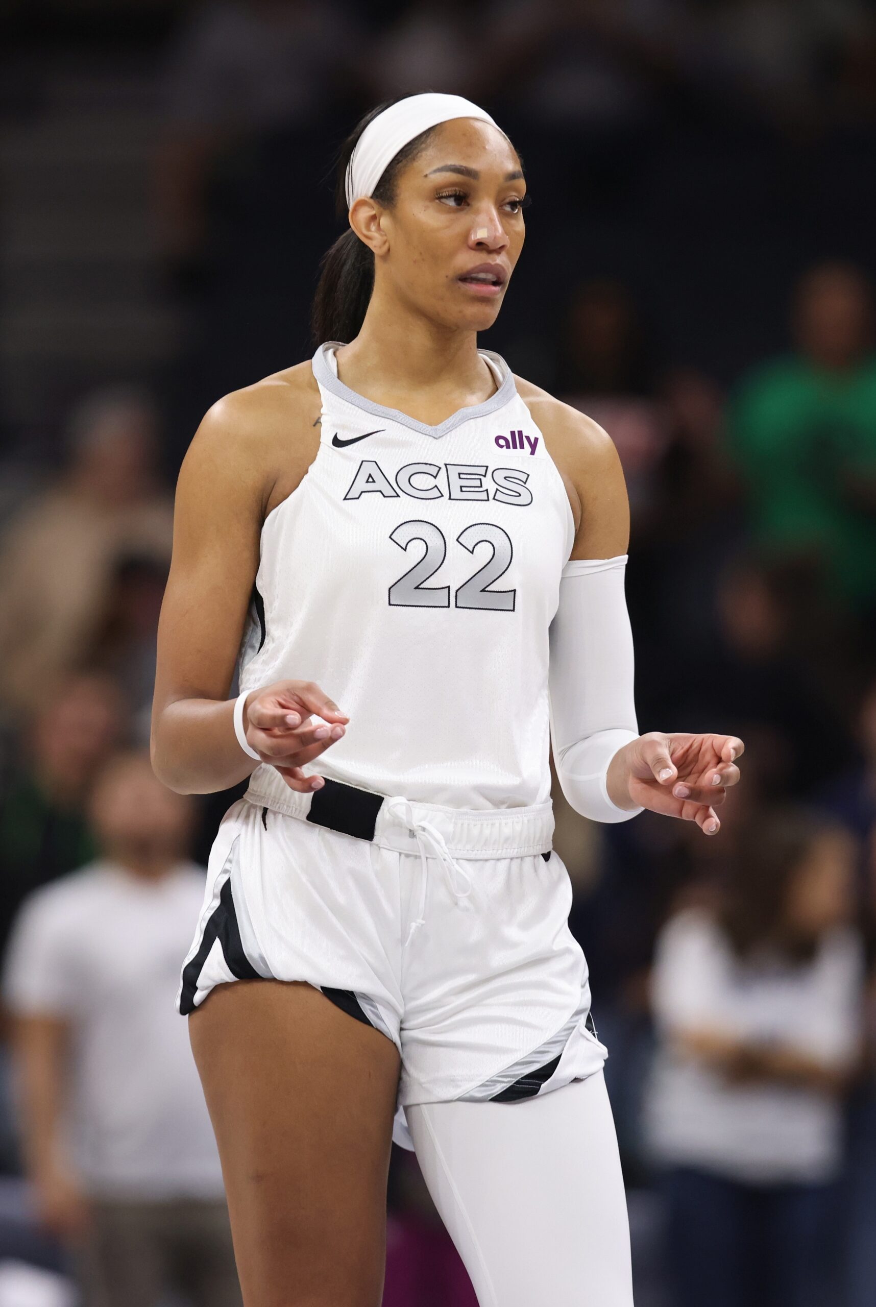 A'ja Wilson of the Las Vegas Aces, WNBA playoffs