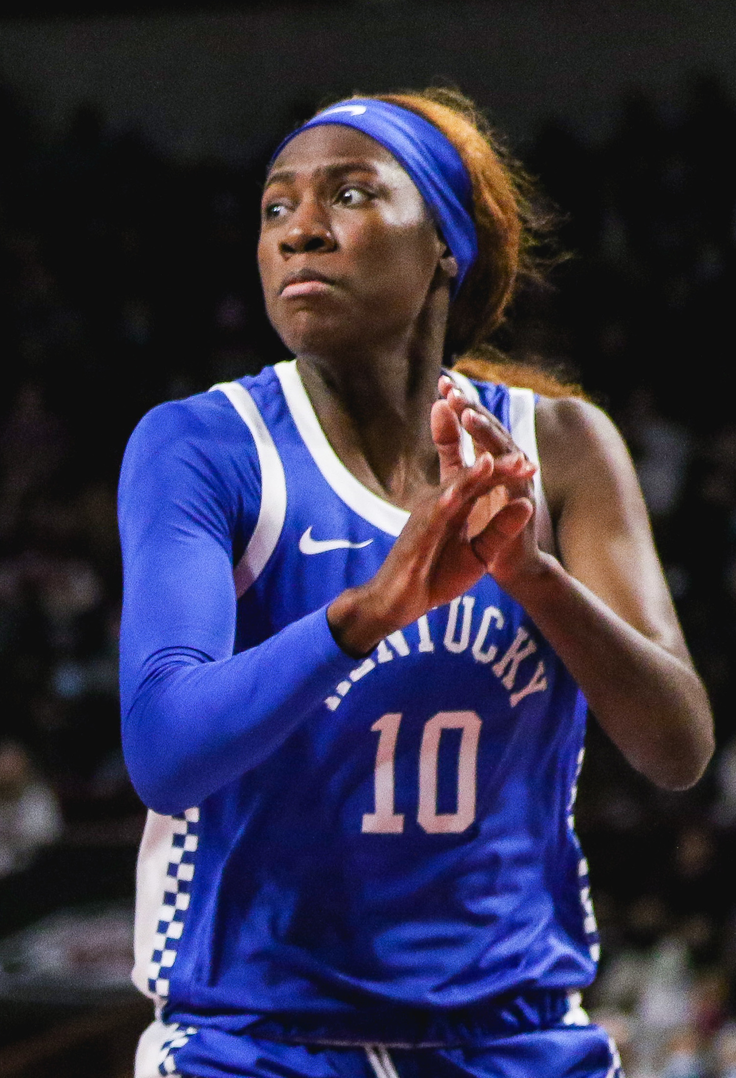 Rhyne Howard, Atlanta Dream guard, pictured in college