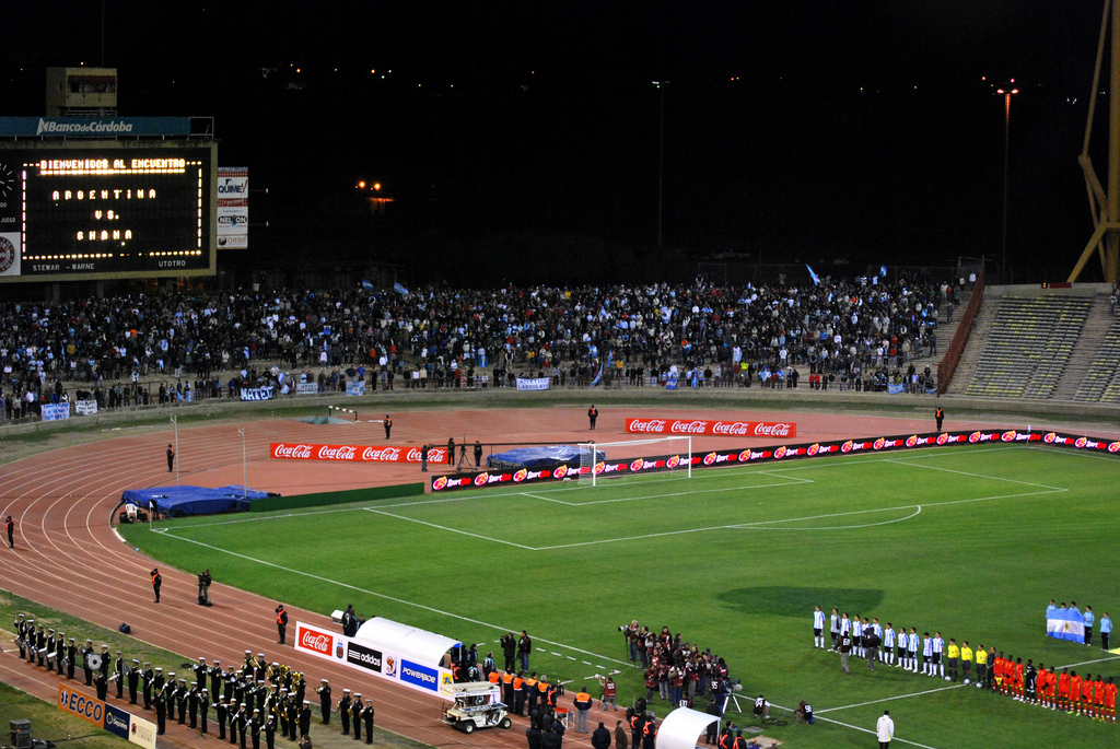 Estadio Mario Alberto Kempes in Cordoba during an Argentina match