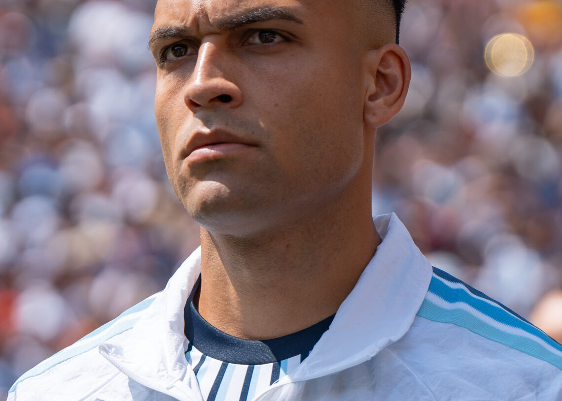 Lautaro Martinez in Argentina colours, scorer of the opening goal in Argentina vs Bolivia