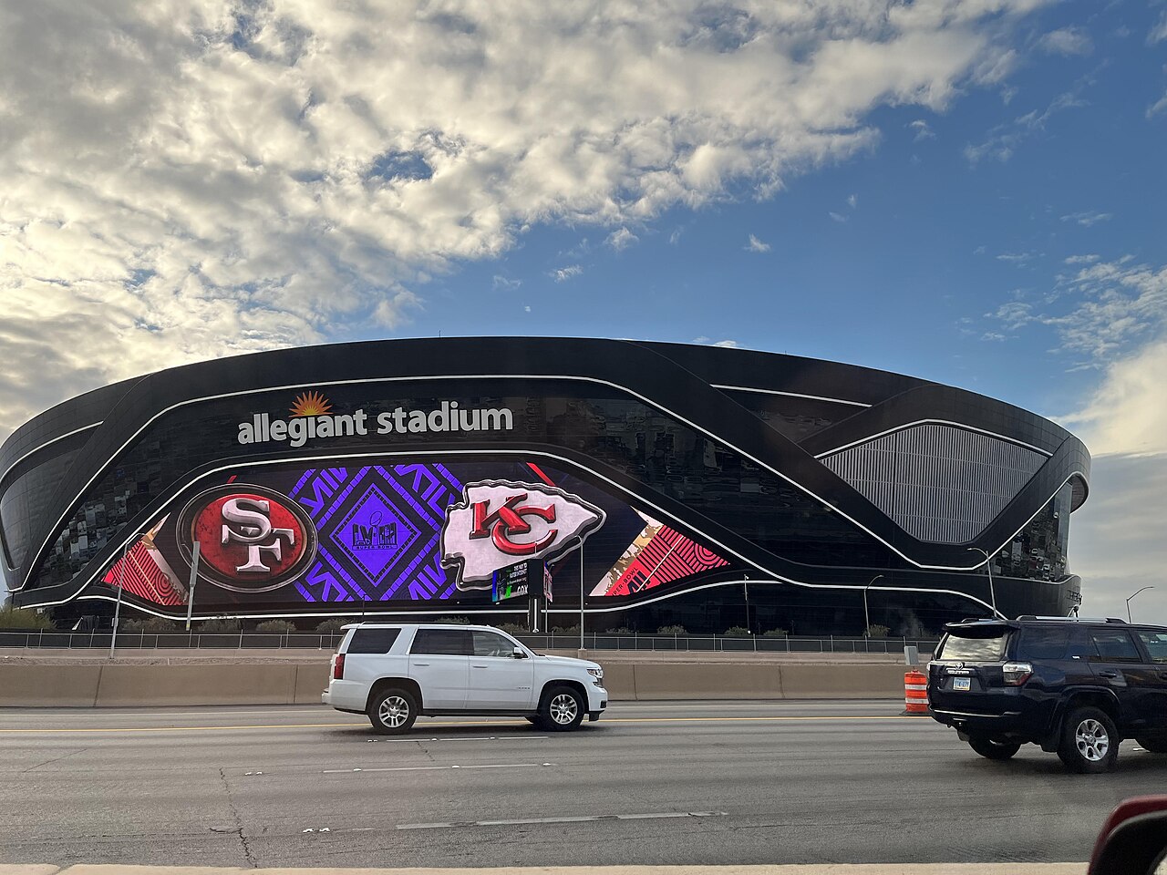 Allegiant Stadium in Las Vegas, home of the Raiders