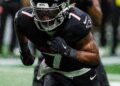 Bijan Robinson of the Atlanta Falcons, who ran for 145 yards in Falcons vs Saints