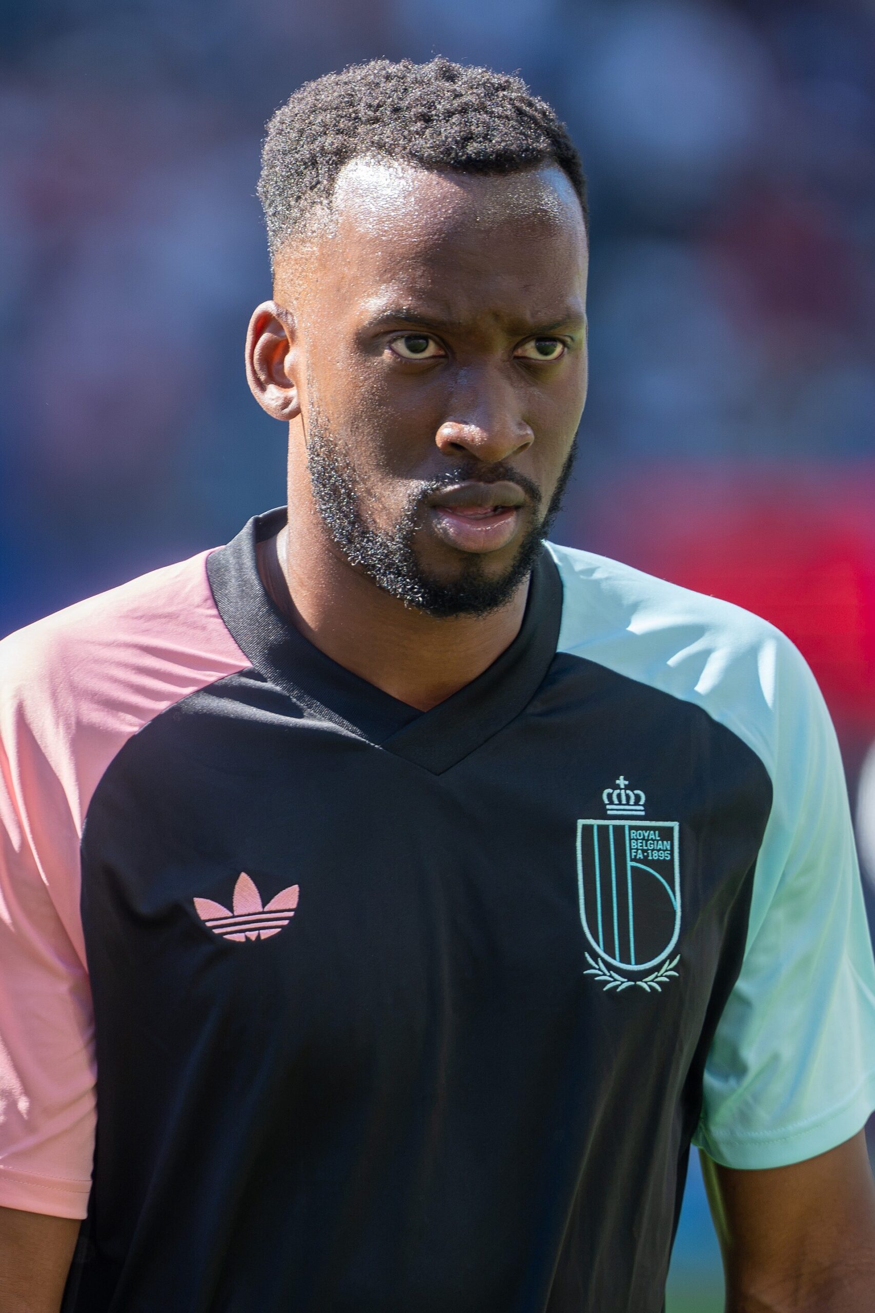 Dodi Lukebakio playing for Belgium, who scored in France vs Belgium