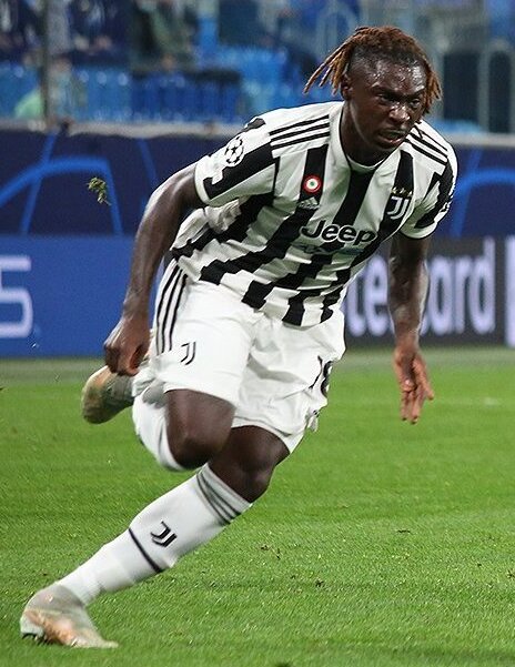 Moise Kean, the Italy striker who drew the Upamecano red card in France vs Italy