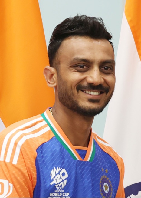 Axar Patel, who took 2 for 8 against Sri Lanka at the Asian Games