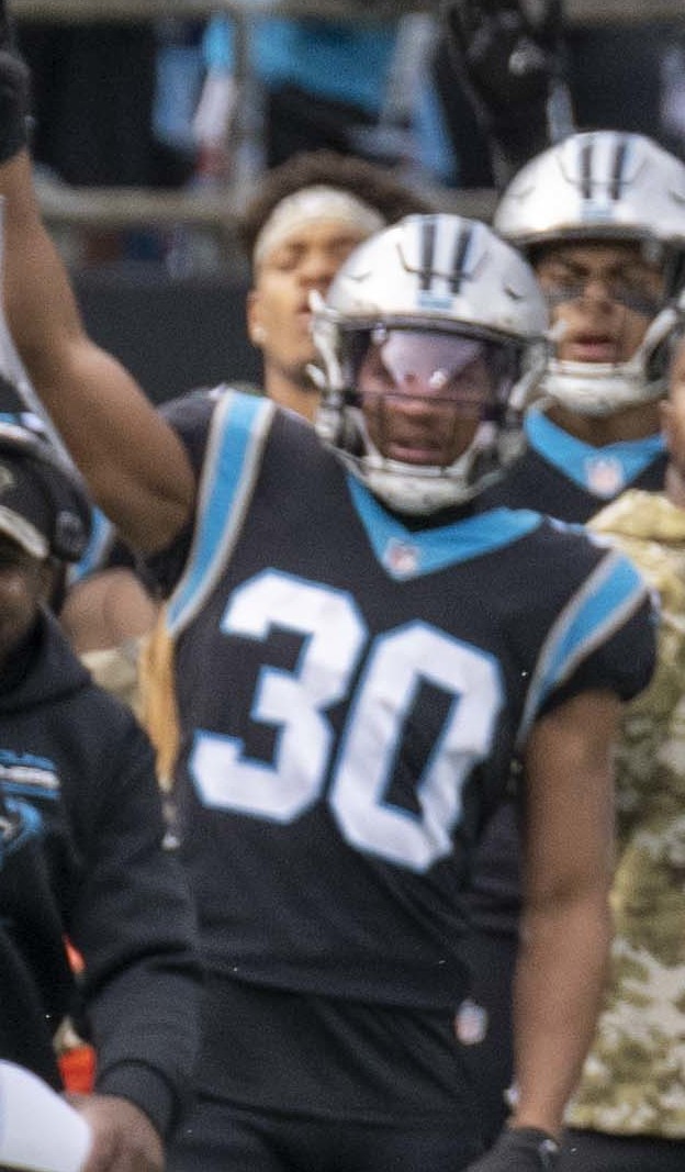 Panthers running back Chuba Hubbard